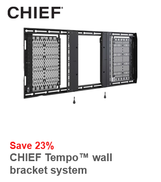 Chief AS3LD Tempo plakanā paneļa sienas stiprinājuma sistēma