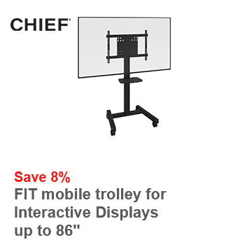 Chief FIT mobilie ratiņi interaktīviem displejiem