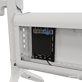 Chief LSCUW Voyager manuāli regulējama augstuma displeja ratiņi, balti vai melni - Image 3