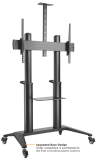 Dacomex S120-1000W – mobilais TV statīvs lieliem displejiem